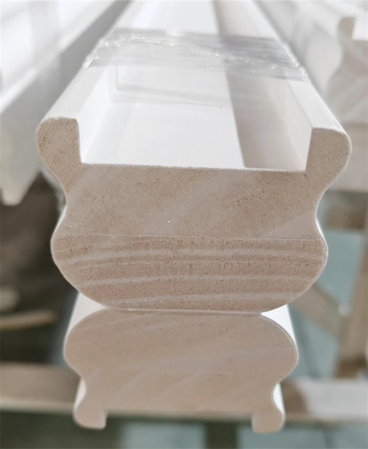 White Primed FJ Pine Stair Handrails