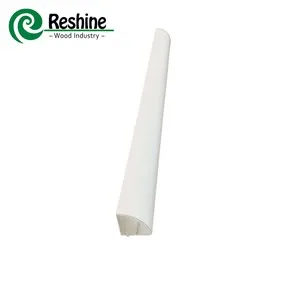 Hvítur grunnaður fjórðungur kringlótt viður