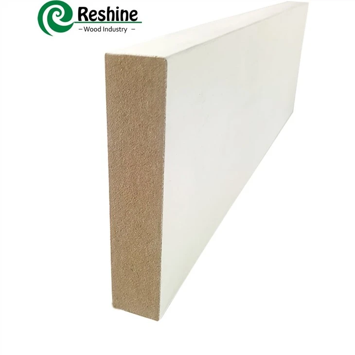 White Primed MDF Moulding Baseboard