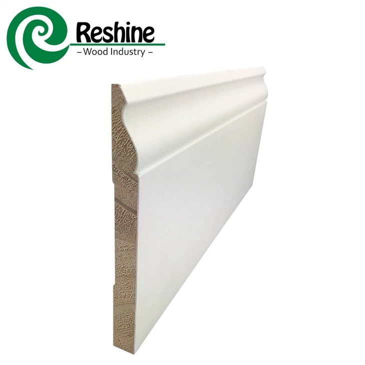 Wood skirting baseboard
